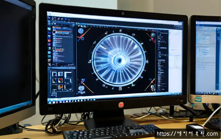 강매동 STATUS_ACCESS_VIOLATION - Photorealistic Korean IT support workstation in Gangmae-dong, frustrated engineer viewing a frozen b...