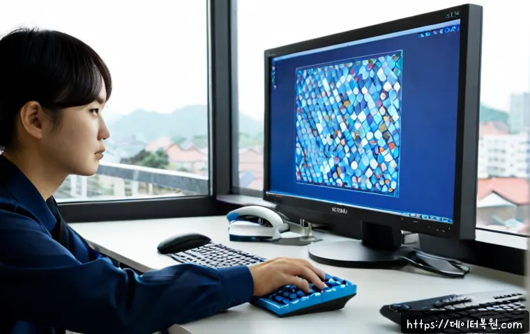 신당5동 DRIVER_PORTION_MUST_BE_NONPAGED - Photorealistic IT support workstation in a compact Sindang neighborhood office, dual monitors showin...