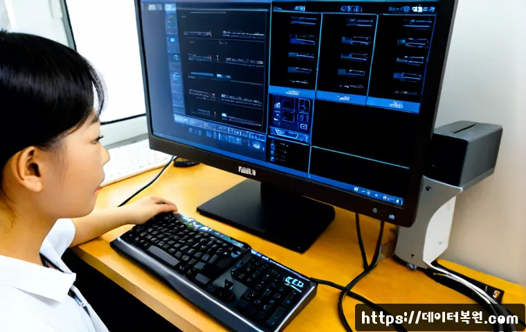도림동 케이블연결확인 - Photorealistic remote support technician at a compact Dorim-dong apartment workstation, carefully re...