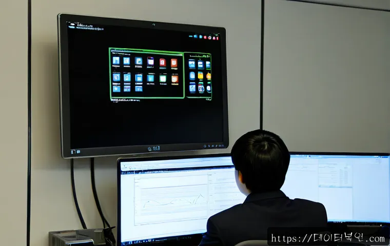 용신동 STATUS_MEMORY_ACCESS_DENIED - Photorealistic IT support workstation in Yongshin-dong, Seoul, an engineer troubleshooting a desktop...