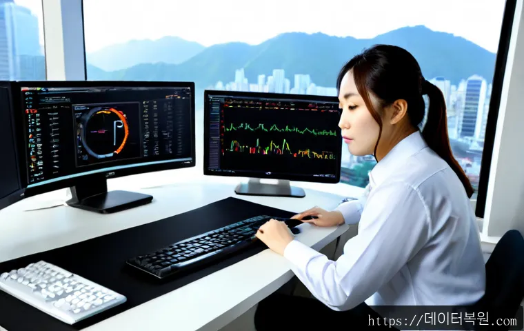 성현동 STATUS_FLOAT_DIVIDE_BY_ZERO - Photorealistic IT support specialist at a sleek workstation, diagnosing a desktop office application...