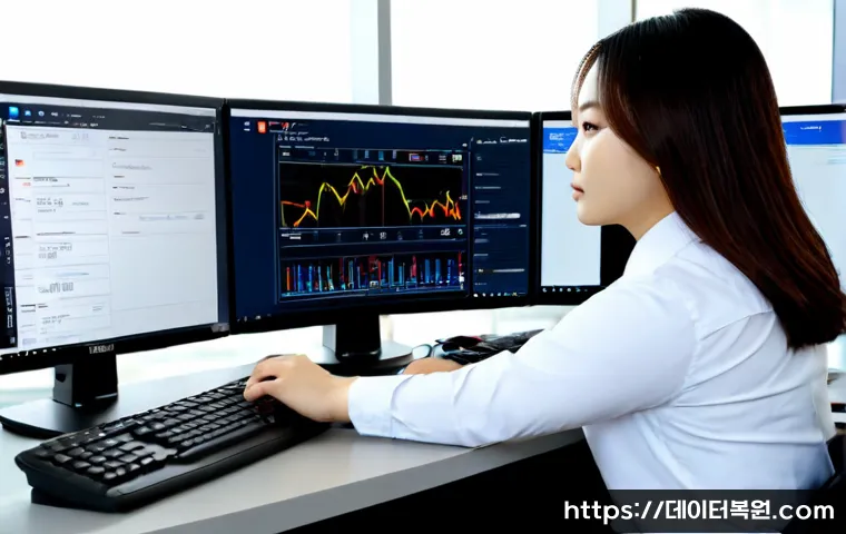 송파구 STATUS_CONNECTION_REFUSED - Photorealistic IT support workstation in a modern Songpa office tower, desktop monitor showing a cle...
