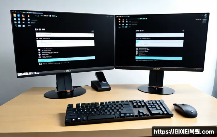 성산동 STATUS_KERNEL_ACCESS_DENIED - Photorealistic remote-support workstation in Seongsan-dong, Seoul, showing a frustrated IT technicia...