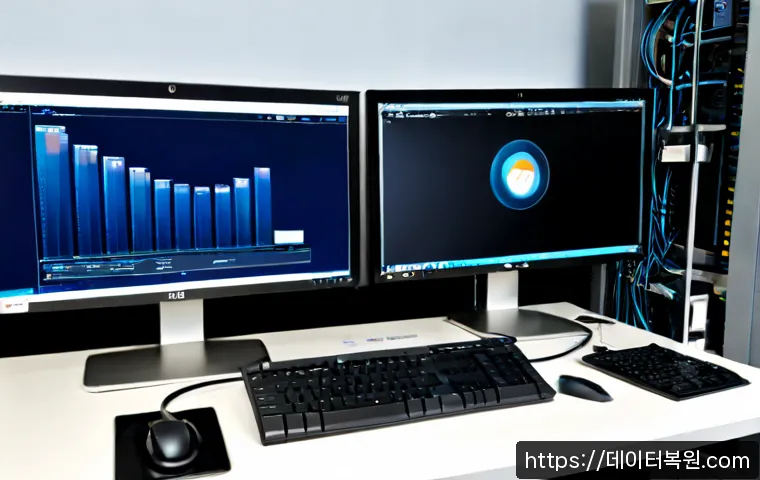 연건동 HAL_INITIALIZATION_FAILED - Photorealistic IT support workstation in a compact university-area office near Yeongeon-dong, dual m...