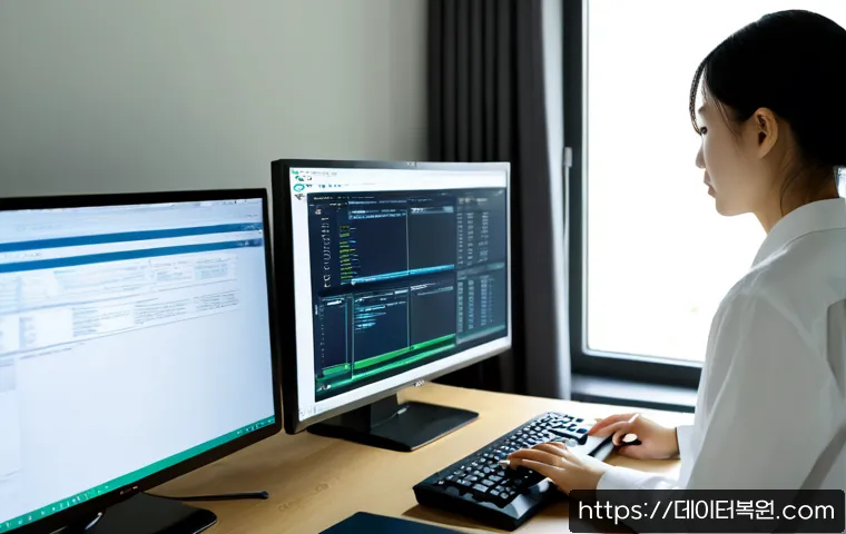 세곡동 SYSTEM_LICENSE_VIOLATION - Photorealistic remote-support workstation in a modern apartment near a quiet urban greenbelt, dual m...