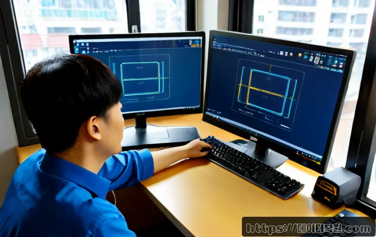 서계동 THREAD_TERMINATION_PORT - Photorealistic remote-support workstation in Seogye-dong, Seoul, engineer inspecting a compact netwo...