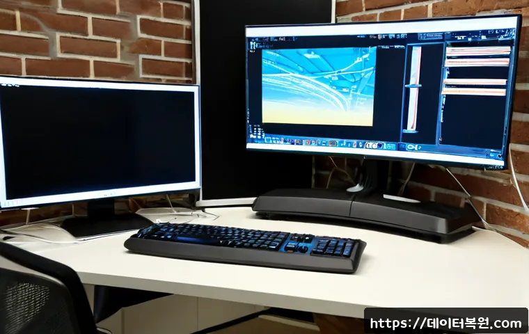충정로 HARDWARE_INTERRUPT_STORM - Photorealistic IT support workstation in a compact Chungjeong-ro office, desktop tower opened beside...