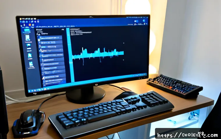 삼동 STATUS_KERNEL_DEVICE_ERROR - Photorealistic remote-support workstation in a compact Samdong apartment office, desktop monitor sho...