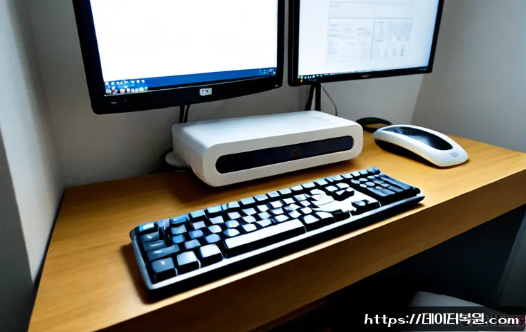 정릉동 f4키 누르라고 할때 - Photorealistic remote-support workstation in a quiet Jeongneung-dong apartment, a technician’s hand ...