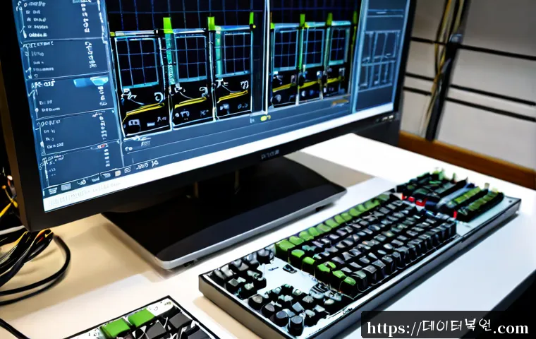 산황동 THREAD_TERMINATION_PORT - Photorealistic electronics engineering workstation, compact industrial thread-termination port modul...