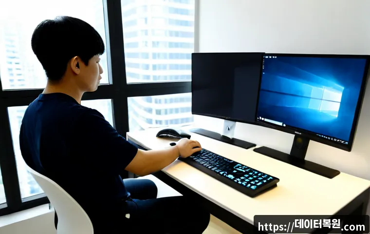 수색동 부트캠프설치 - Photorealistic remote-support workstation in a compact Susaek-dong apartment, technician configuring...