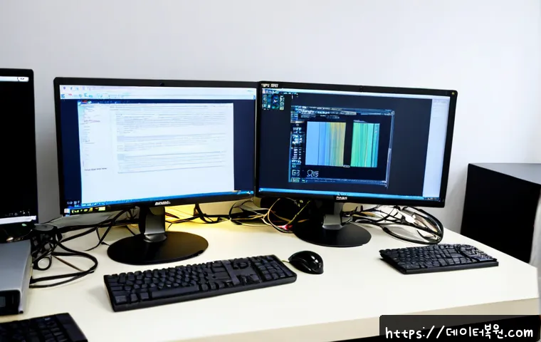화곡동 공장초기화복구 - Photorealistic computer recovery workstation in a compact Hwagog-dong repair office, technician rest...
