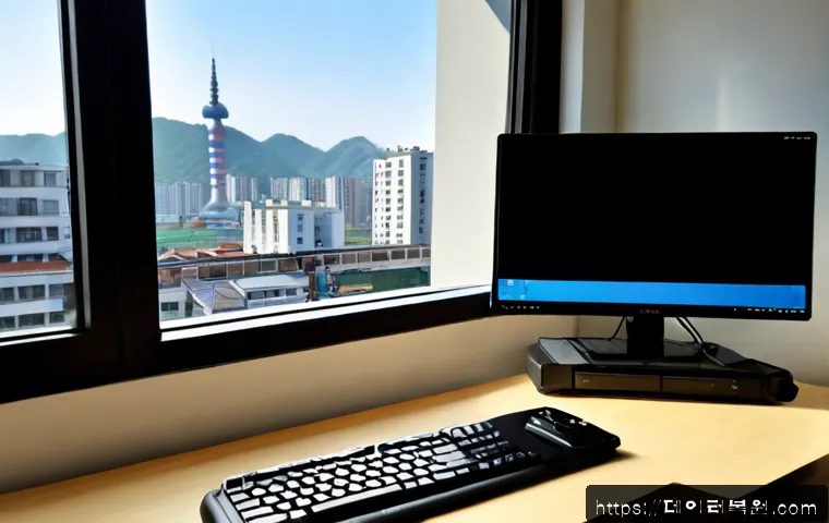 고양동 SESSION_HAS_NO_PAGEFILE - Photorealistic remote-support workstation in a quiet Goyang-dong apartment, dual monitors showing a ...