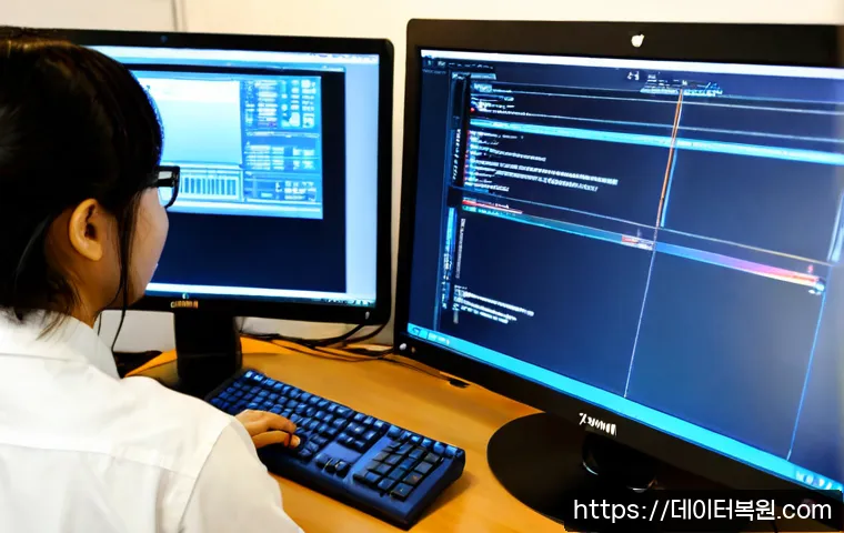 염리동 a disk read error occurred - Photorealistic IT support workstation in a compact Yeomni-dong apartment office, technician reconnec...