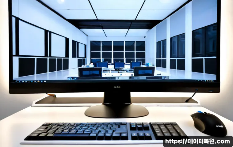 논현동 STATUS_KERNEL_CONFIGURATION_ERROR - Photorealistic premium architectural workstation in a sleek Gangnam-style design studio, ultrawide m...