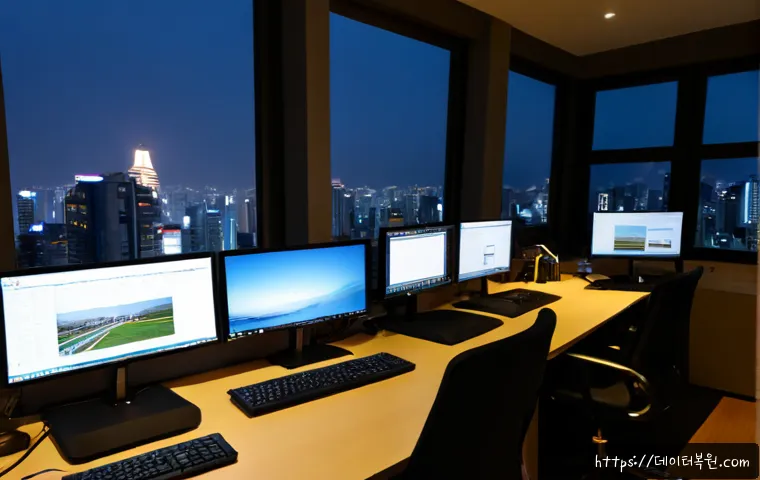 묵정동 STATUS_FILE_LOCK_CONFLICT - Photorealistic software support workstation in a compact Mugyo-dong office, Korean architect careful...