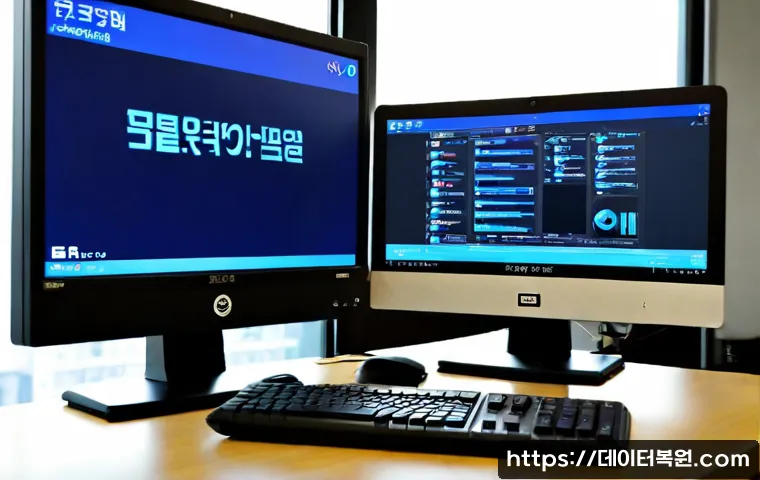 동숭동 DRIVER_POWER_STATE_FAILURE - Photorealistic PC repair workstation in a compact Dongsoong-dong creative studio, dual monitors show...