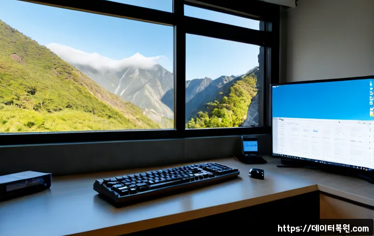 우이동 STATUS_FILE_LOCK_CONFLICT - Photorealistic remote-support workstation in a quiet mountain-edge apartment near Uidong, dual monit...