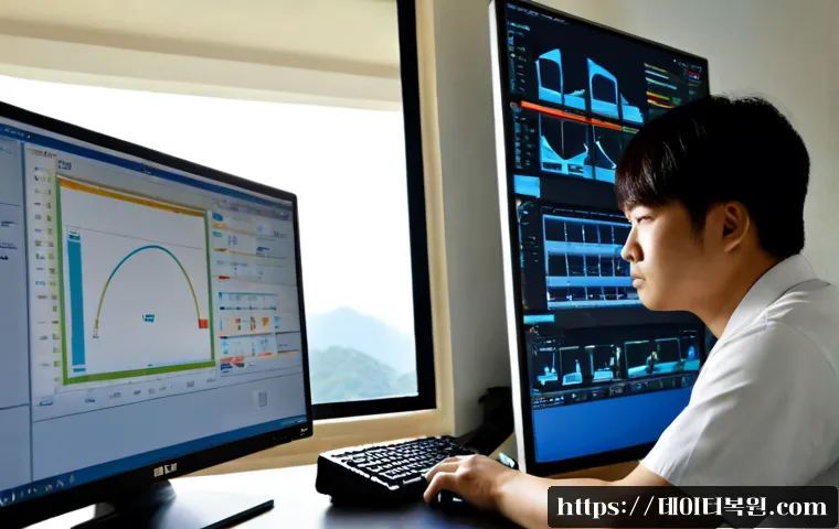 구수동 STATUS_KERNEL_MODULE_ACCESS_DENIED - Photorealistic IT support workstation in a compact hillside apartment office, technician examining a...