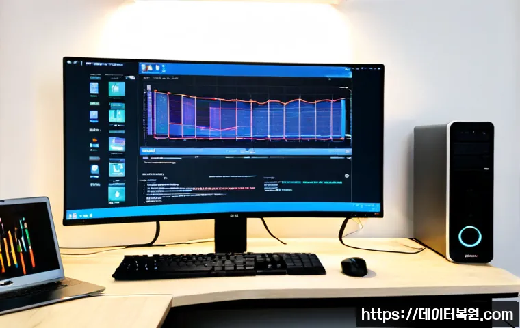 문원동 STATUS_SYSTEM_FILE_MISSING - Photorealistic remote-support workstation in a quiet Munwon-dong apartment study, ultrawide monitor ...