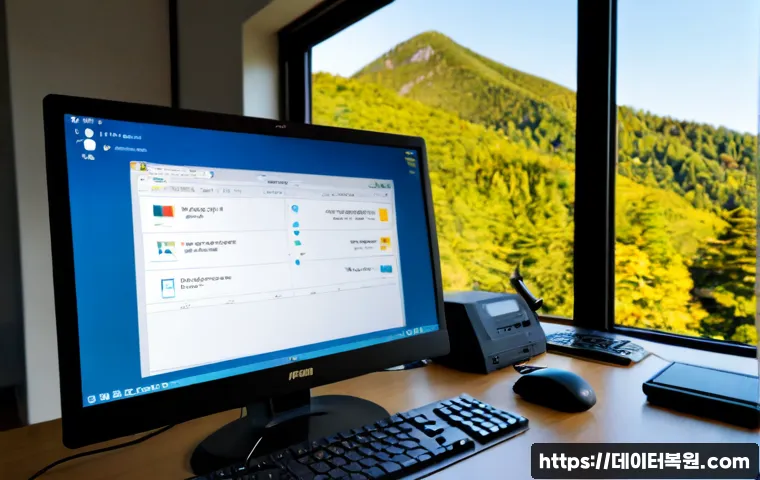 가평읍 STATUS_KERNEL_BLOCKED - Photorealistic remote-support workstation in a quiet Gapyeong-eup home office, desktop monitor showi...