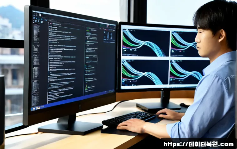 순화동 STATUS_ILLEGAL_INSTRUCTION - Photorealistic IT support workstation in a compact Jung-gu office near a quiet historic business dis...