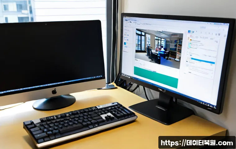 장안동 macosX재설치 포맷 초기화 - Photorealistic remote-support workstation in Jang-an-dong, a sleek all-in-one desktop computer showi...