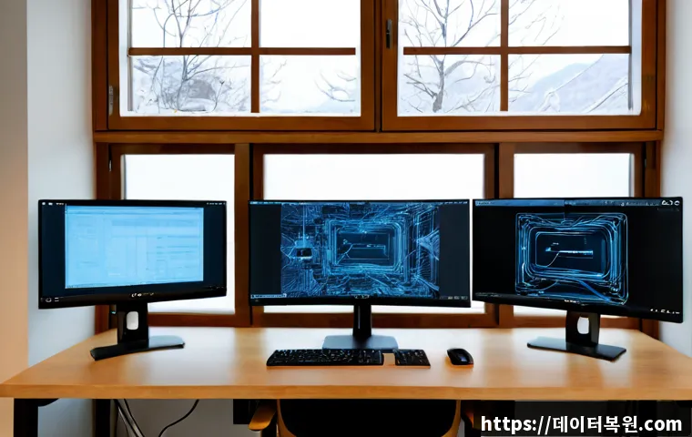 가회동 DRIVER_CORRUPTED_EXPOOL - Photorealistic remote IT support workstation in a refined Bukchon-style office near Gahoe-dong, dual...