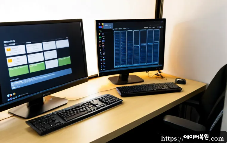 번동 해놀로지 xpenology 구축 - Photorealistic compact home-office workstation in a Beon-dong apartment, quiet custom NAS enclosure ...