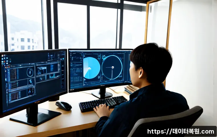 신이문동 STATUS_INVALID_CALLER - Photorealistic remote-support workstation in a compact apartment office near a quiet northeastern Se...