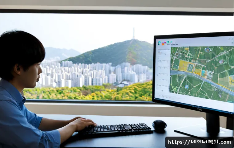 천연동 STATUS_SECURITY_POLICY_VIOLATION - Photorealistic remote IT support workstation in a compact apartment office, dual monitors showing ab...