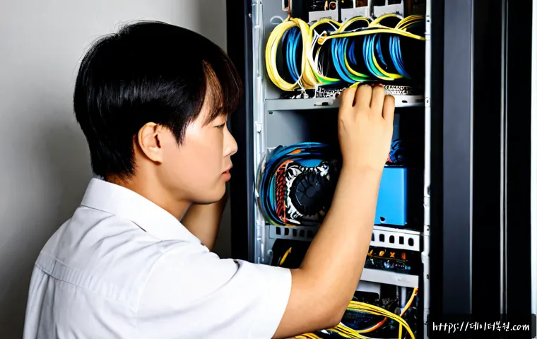 누상동 파워조립 및 교체수리 - Photorealistic desktop PC repair workstation in a compact hillside neighborhood studio, technician c...