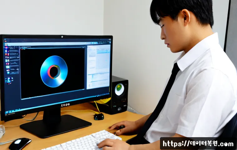 연건동 linux재설치 포맷  초기화 - Photorealistic remote-support workstation in a compact Yeongeon-dong apartment office, technician re...