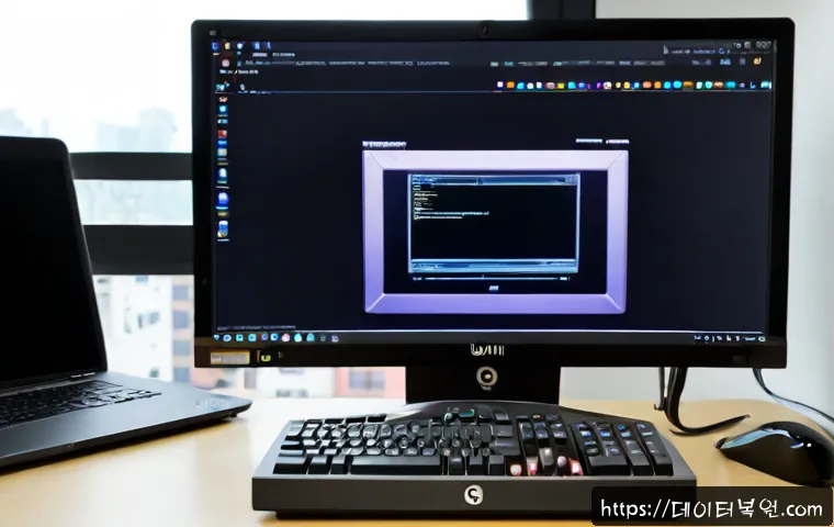 신촌동 ubuntu재설치 포맷  초기화 - Photorealistic remote-support workstation in a compact Shinchon-dong apartment, technician reinstall...