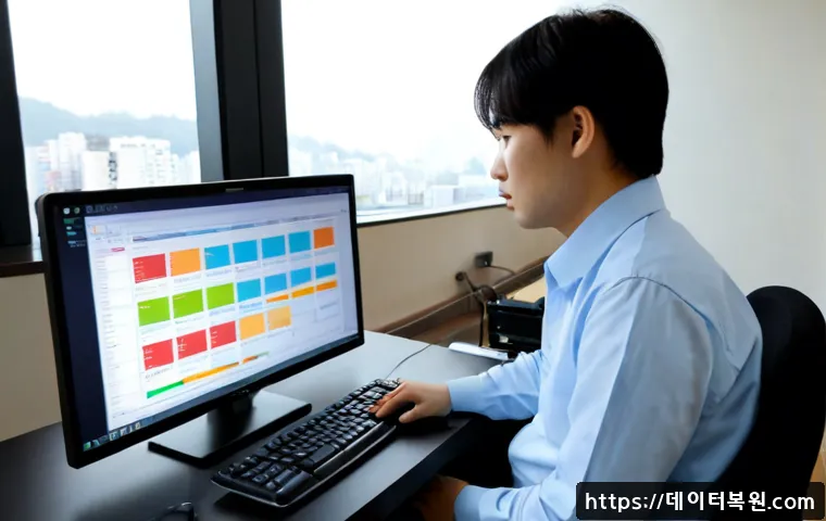 창릉동 STATUS_DATATYPE_MISALIGNMENT - Photorealistic remote-support workstation in a quiet Changneung-dong apartment office, IT specialist...