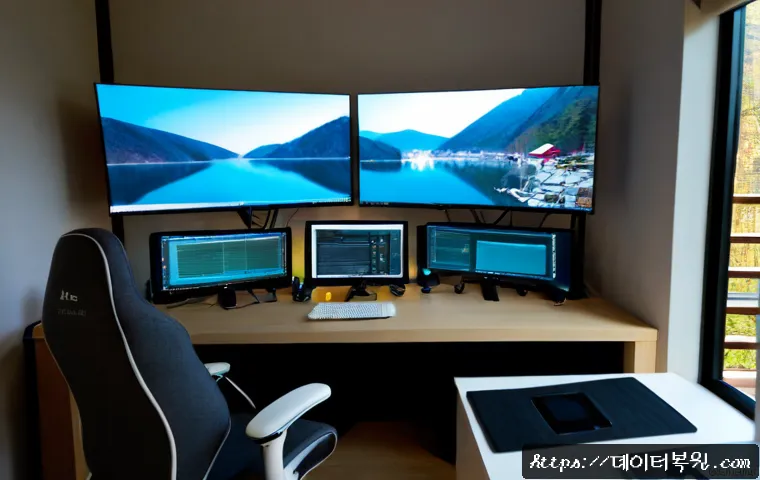 평창동 프리도스 윈도우설치 - Photorealistic IT technician configuring a clean desktop workstation in a quiet Pyeongchang-dong hil...