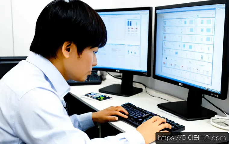 고봉동 STATUS_KERNEL_UNSUPPORTED_DEVICE - Photorealistic IT support workstation in a modern Korean office near Goyang, an engineer examining a...