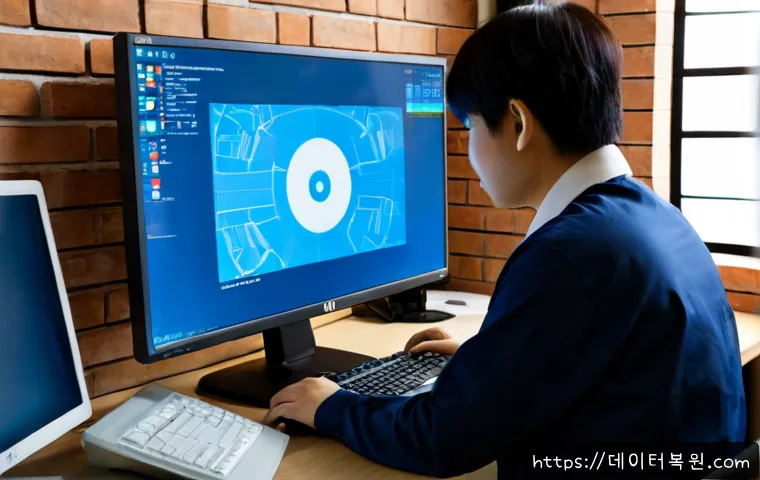 순화동 STATUS_KERNEL_THREAD_FAILURE - Photorealistic IT support workstation in a compact Sunhwa-dong office, focused engineer diagnosing a...