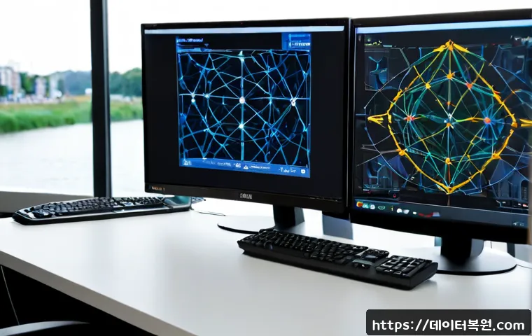 자양동 STATUS_KERNEL_NETWORK_ERROR - Photorealistic IT support workstation in a modern apartment office near a quiet riverside neighborho...