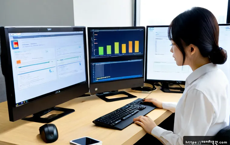 일산 부팅안됨 - Photorealistic remote-support workstation in a modern Ilsan apartment office, desktop tower connecte...