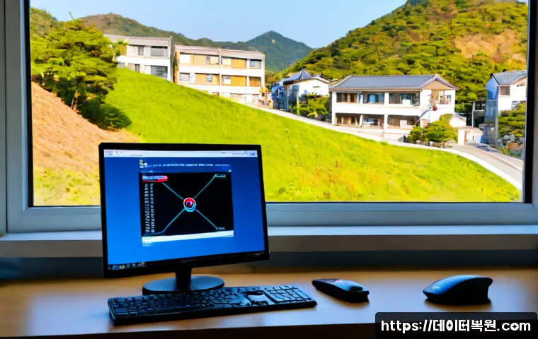 청파동 STATUS_INSTRUCTION_FAILED - Photorealistic remote-support workstation in a compact Cheongpa-dong apartment office, desktop monit...