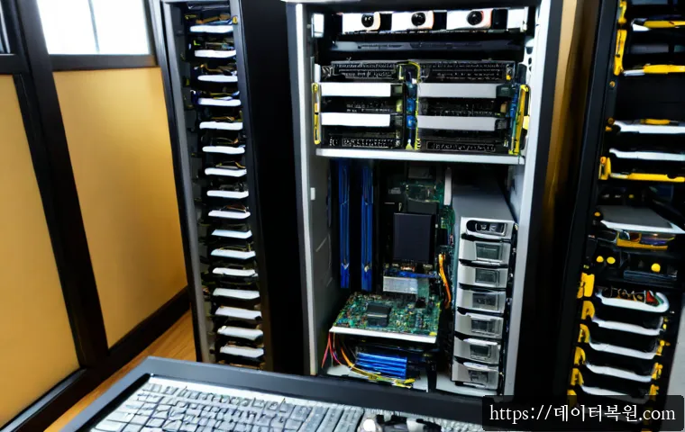 도선동 메모리조립 및 교체수리 - Photorealistic computer repair workstation in Doseon-dong, technician carefully installing matched d...