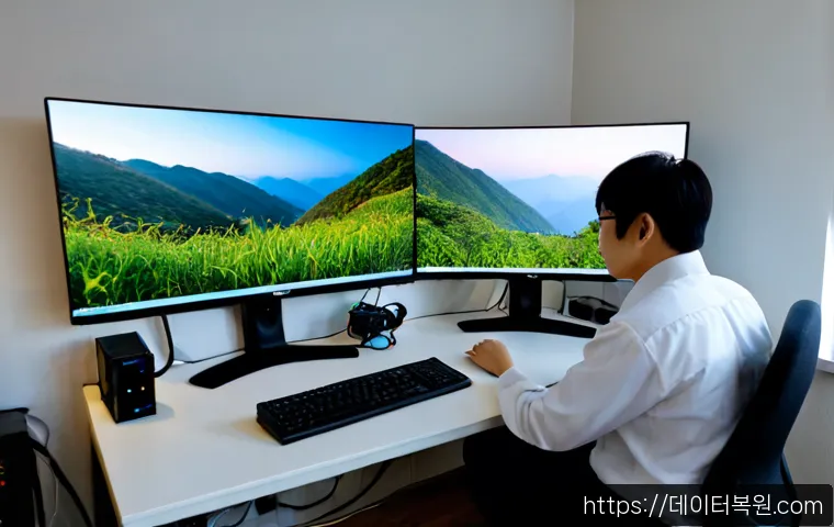 수궁동 SESSION5_INITIALIZATION_FAILED - Photorealistic IT support workstation in a compact apartment office near a quiet Seoul hillside neig...