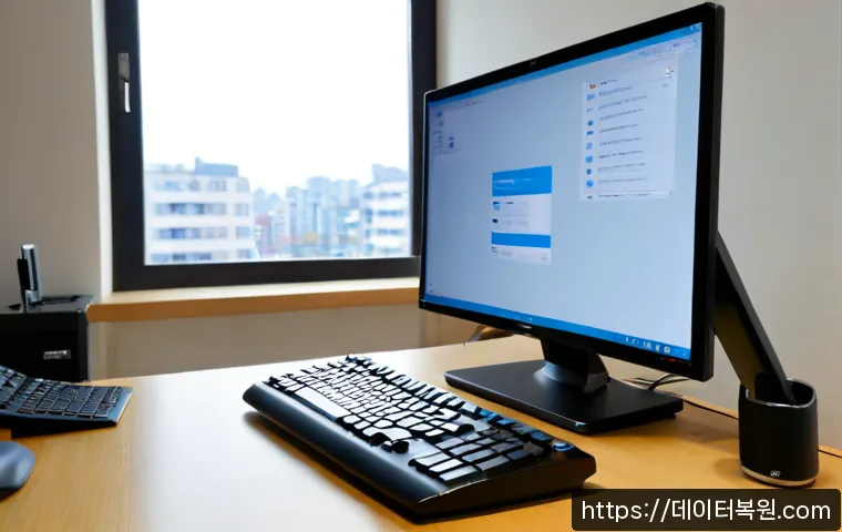 역촌동 macosX재설치 포맷  초기화 - Photorealistic remote-support workstation in a quiet Yeokchon-dong apartment, silver all-in-one desk...