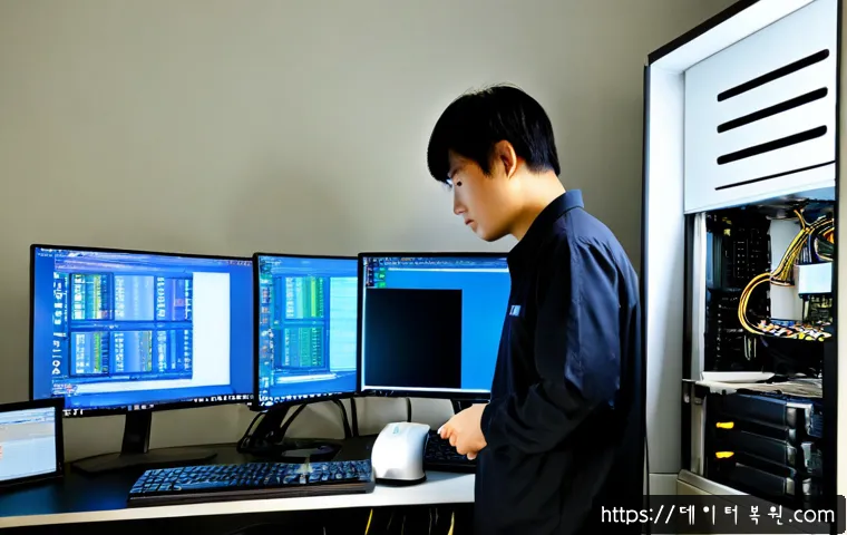 신촌동 ACPI_BIOS_ERROR - Photorealistic IT technician diagnosing a desktop workstation in a compact Sinchon neighborhood offi...
