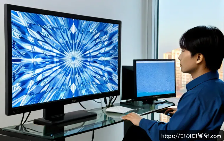 용문동 DRIVER_CORRUPTED_EXPOOL - Photorealistic remote-support workstation in a compact Yongmun-dong apartment office, dual monitors ...