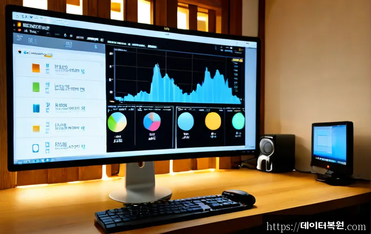 인사동 STATUS_KERNEL_MEMORY_LEAK - Photorealistic IT support workstation inside a quiet hanok-inspired office, ultrawide monitor showin...