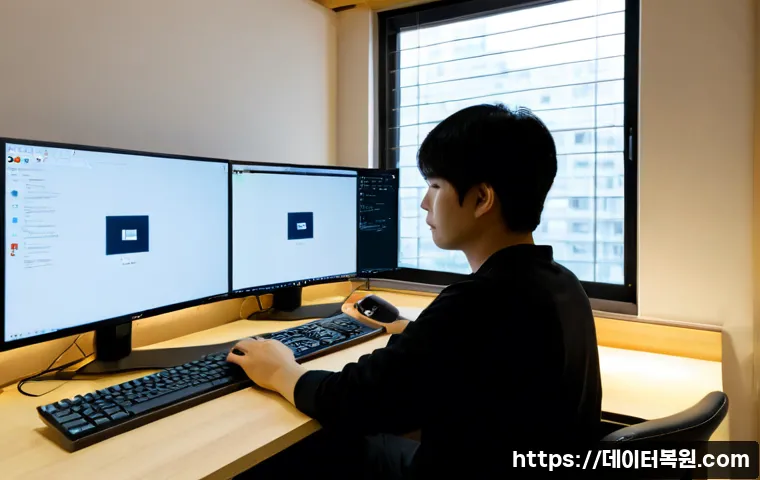 인수동 linux재설치 포맷  초기화 - Photorealistic remote-support workstation in a compact Insu-dong apartment, technician reinstalling ...