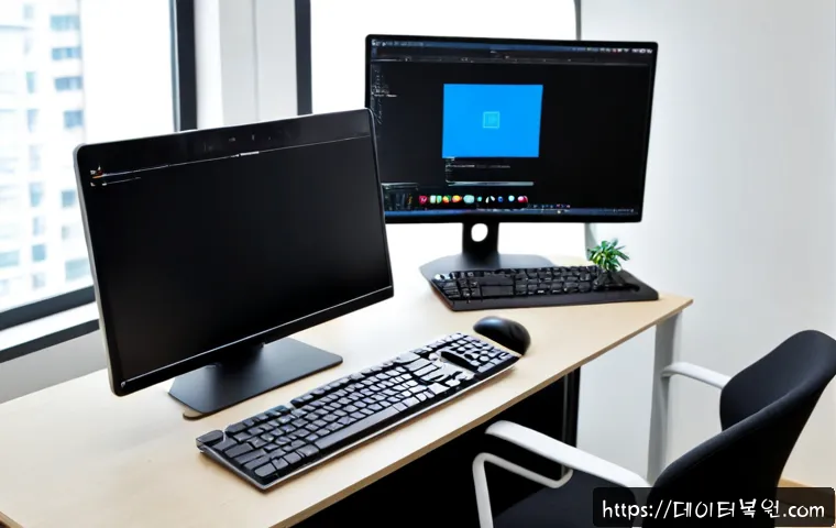 천왕동 STATUS_INVALID_LOCK_SEQUENCE - Photorealistic remote-support workstation in a compact Cheonwang-dong apartment office, dual monitor...
