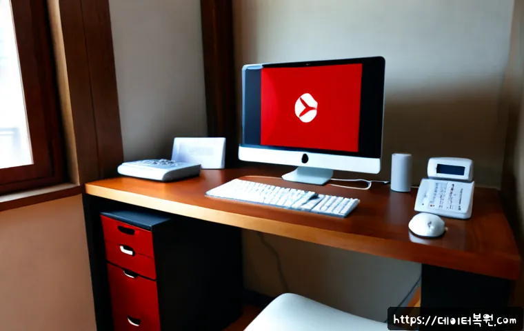 가회동 IO_DEVICE_ERROR - Photorealistic desktop workstation in a quiet Bukchon-style home office, architectural CAD model vis...
